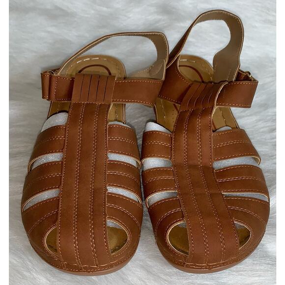 Closed Toe Wedge Sandal- Size 9.5 - Picture 3 of 7